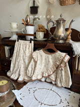 ［marron］Lala frill blouse