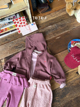 ［jujua］Waffle hood jacket