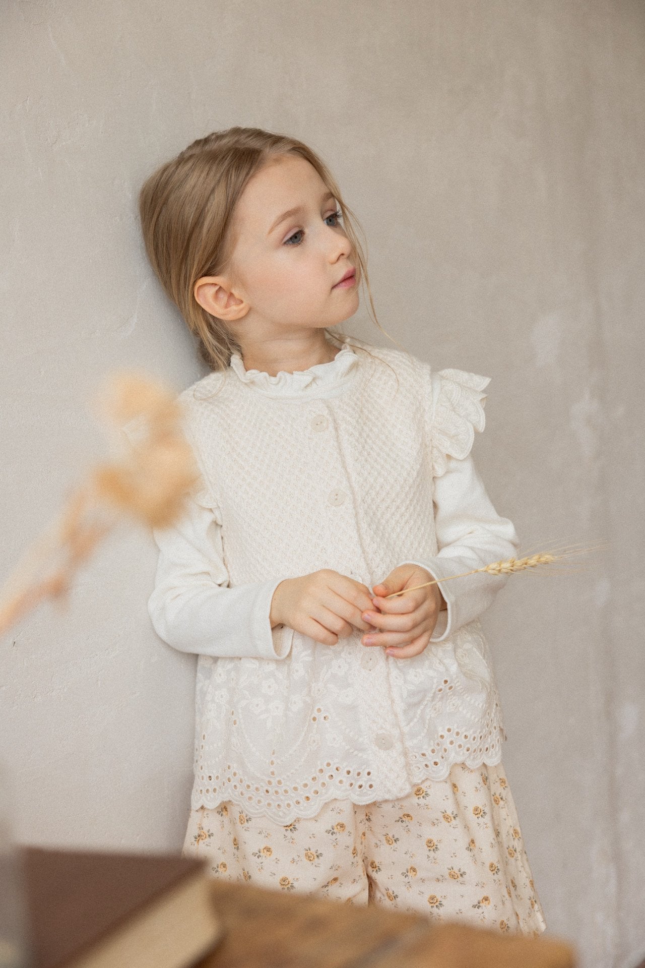 ［perrobebe］Helena knit vest