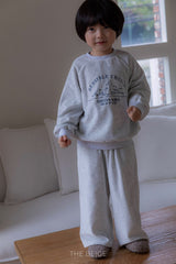 ［The beige］Velvet wide pants