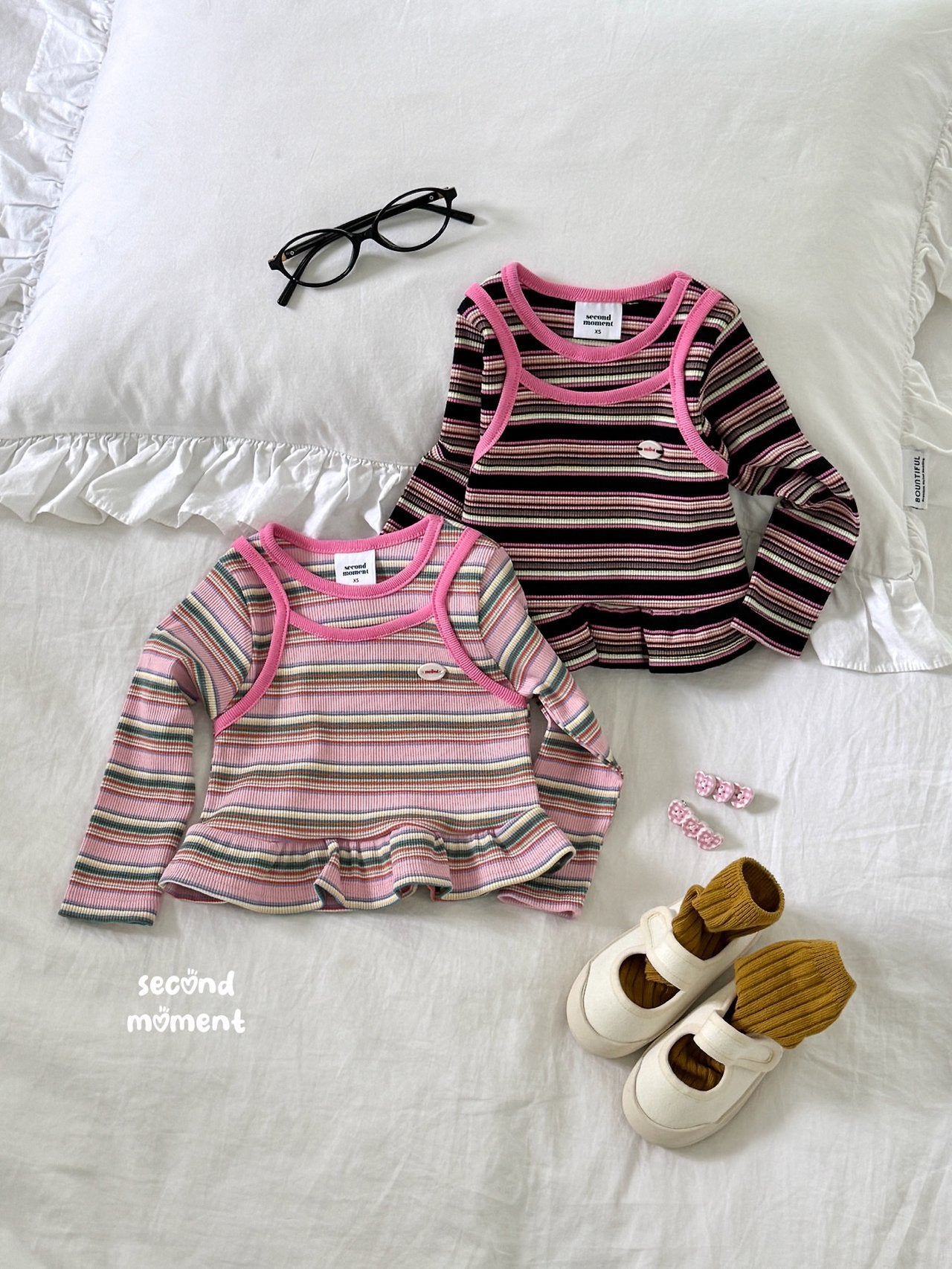 ［second moment］Mango stripe tops