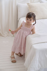 ［bebenine］Sunshine stripe frill one-piece