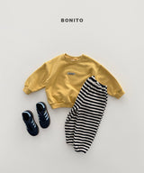 ［Bonito］Waffle stripe jogger pants