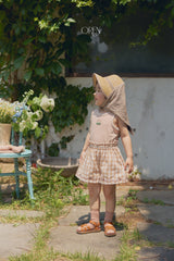 ［OREN］Cielo embroidery check short pants