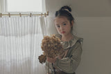 ［The beige］Flower Blouse