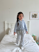 ［second moment］Glow frill zip up hoodie