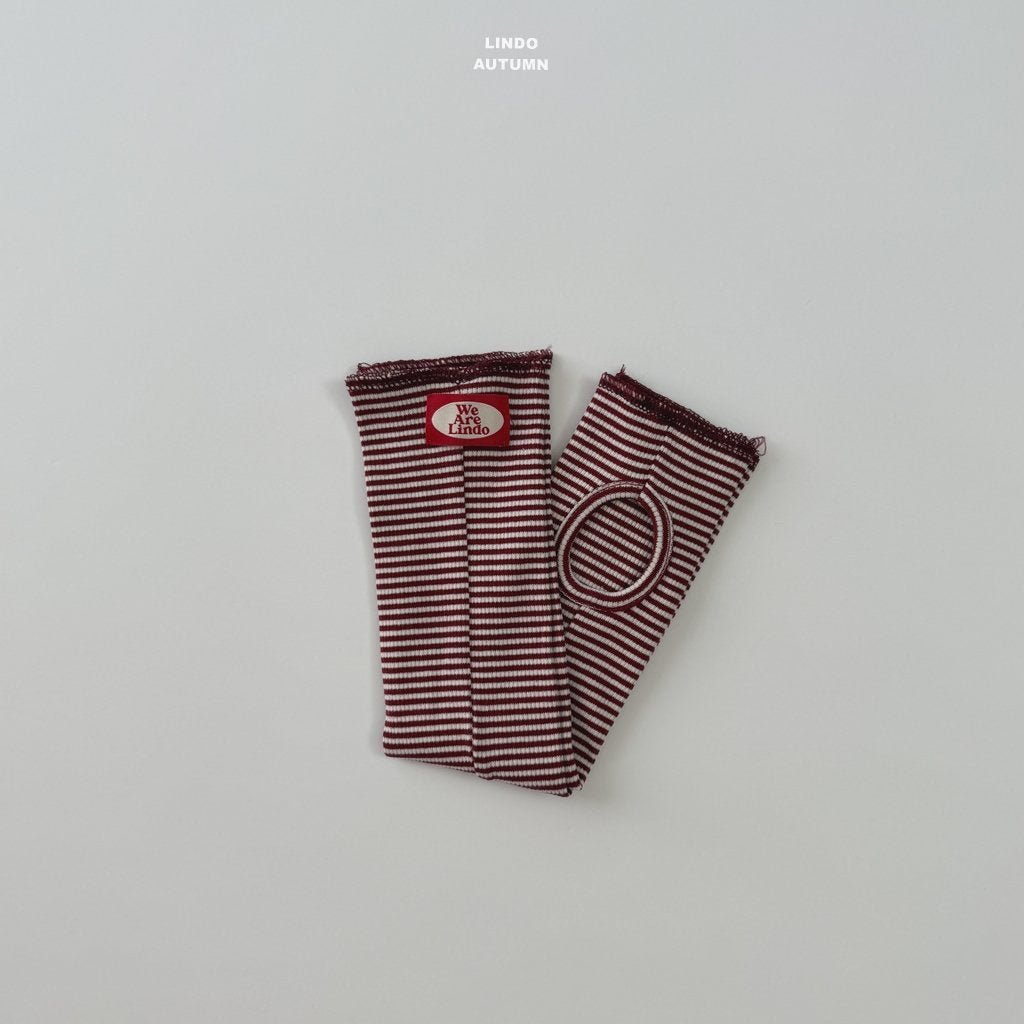 ［LINDO］Autumn leg warmer (stripe)