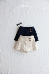 ［aladin］Double button wrap skirt