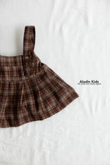 ［aladin］Pleats suspender skirt