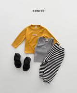 ［Bonito］Waffle stripe jogger pants