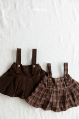 ［aladin］Pleats suspender skirt