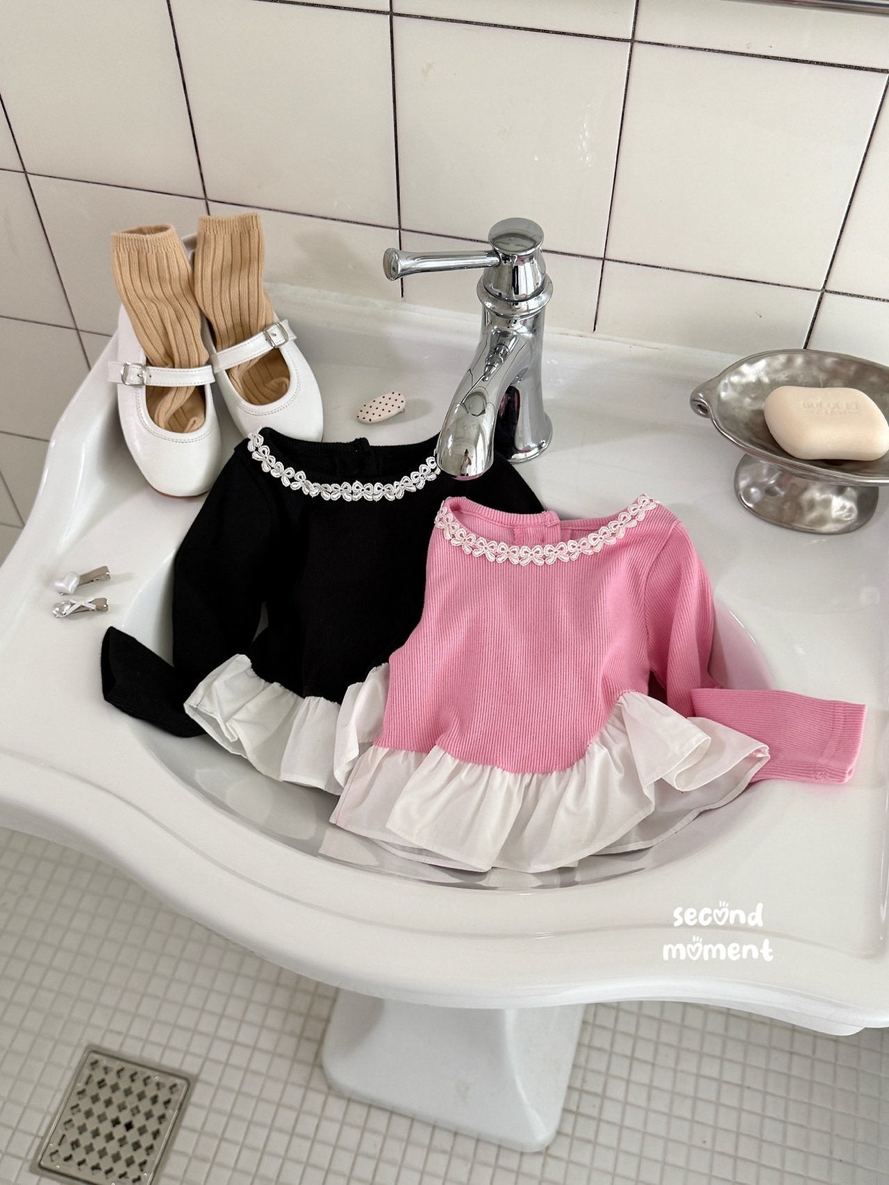 ［second moment］Jupiter ribbon frill tops