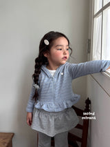 ［second moment］Glow frill zip up hoodie