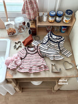 ［second moment］Barbie stripe frill tops