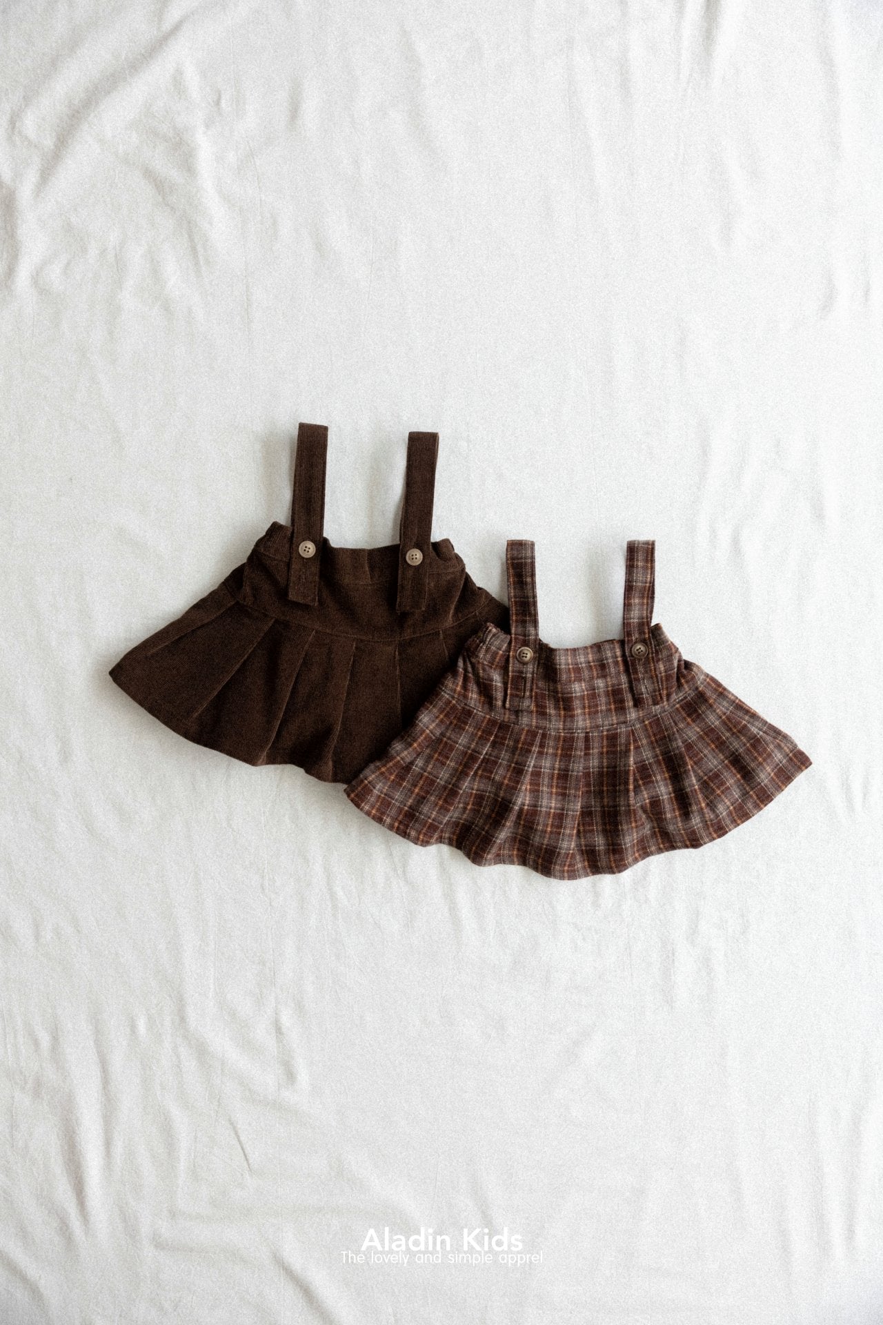 ［aladin］Pleats suspender skirt