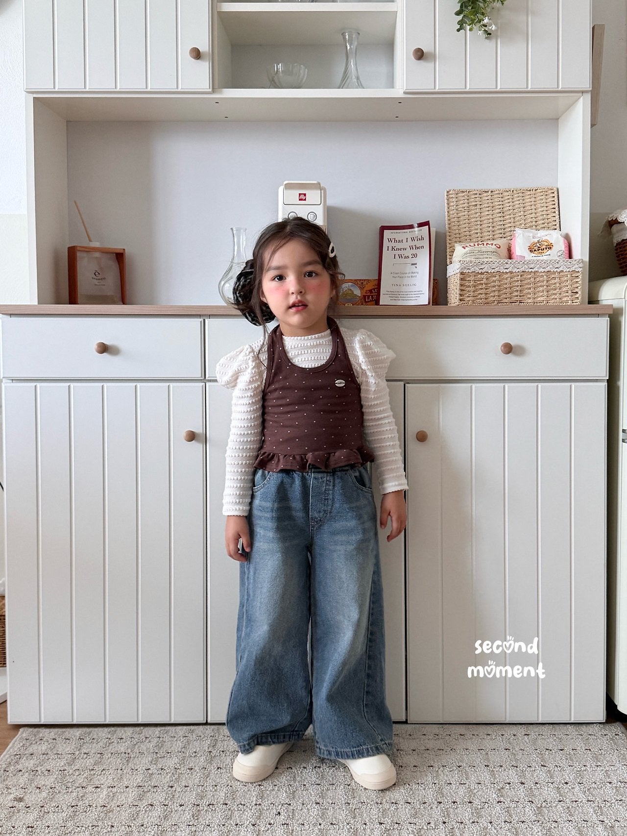 ［second moment］Sugar dot halter neck tops