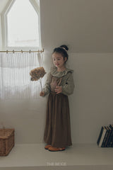 ［The beige］Flower Blouse