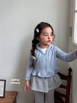 ［second moment］Glow frill zip up hoodie