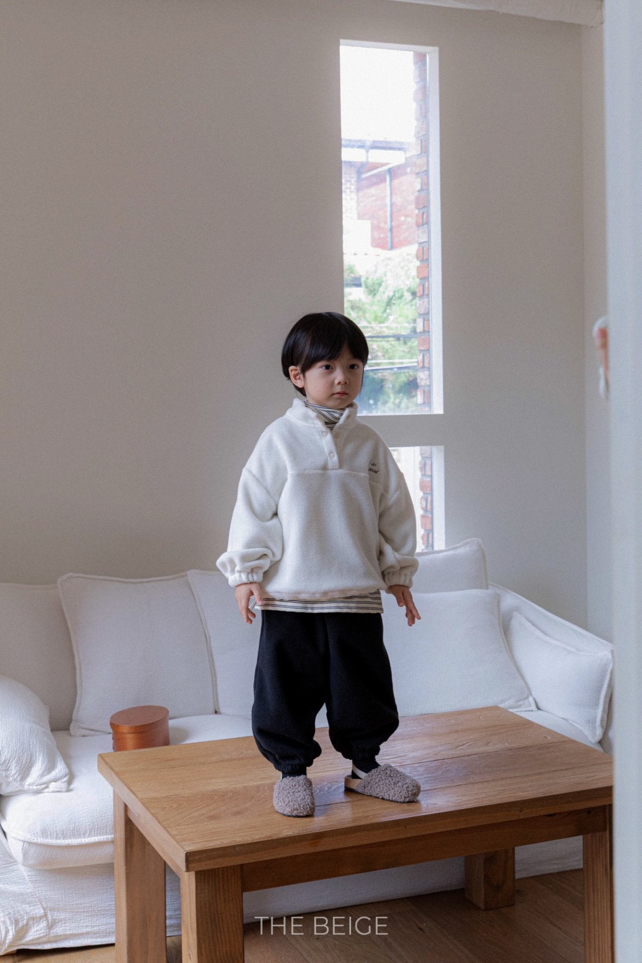 ［The beige］Fleece anorak