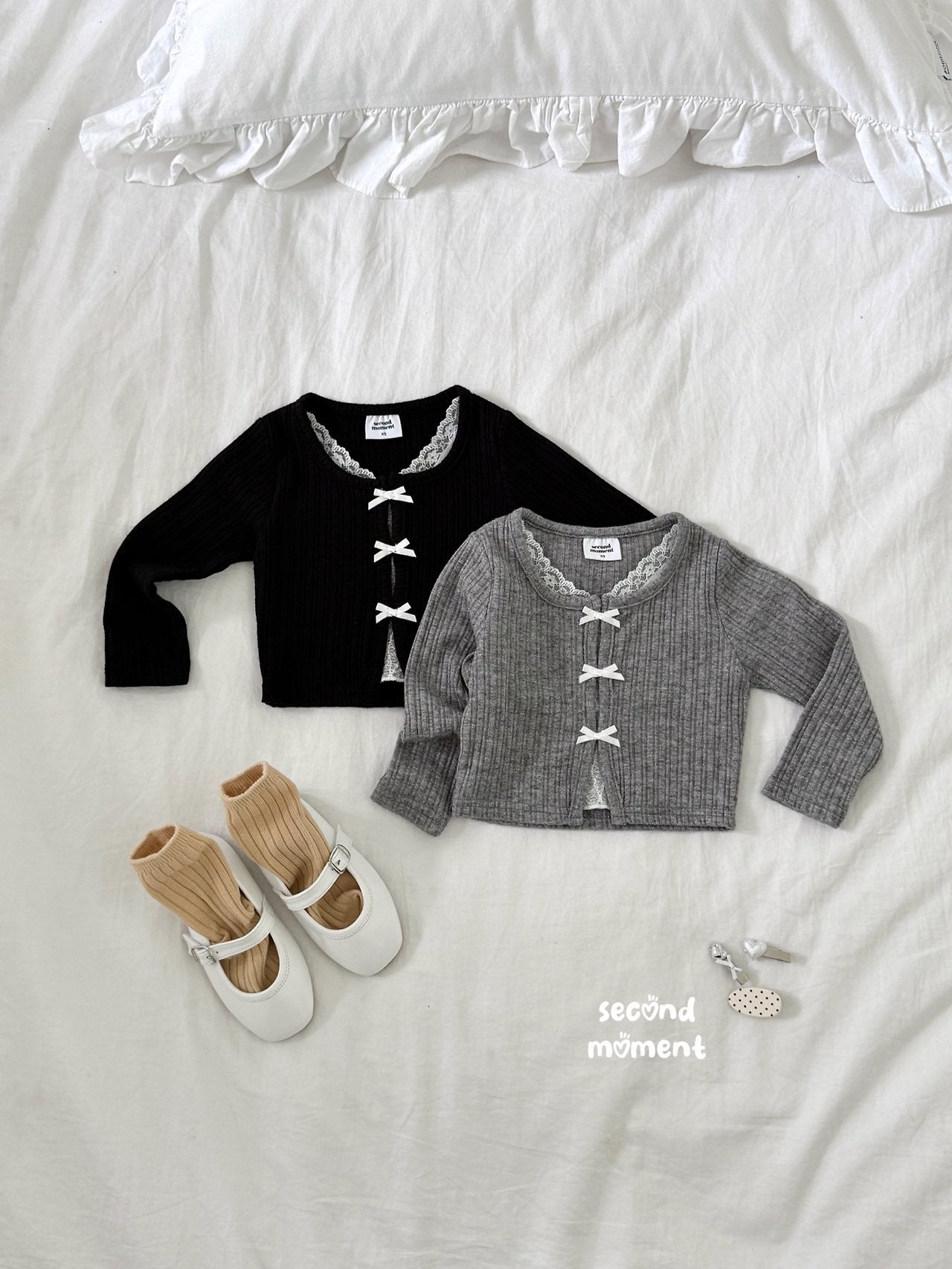 ［second moment］To lace ribbon cardigan