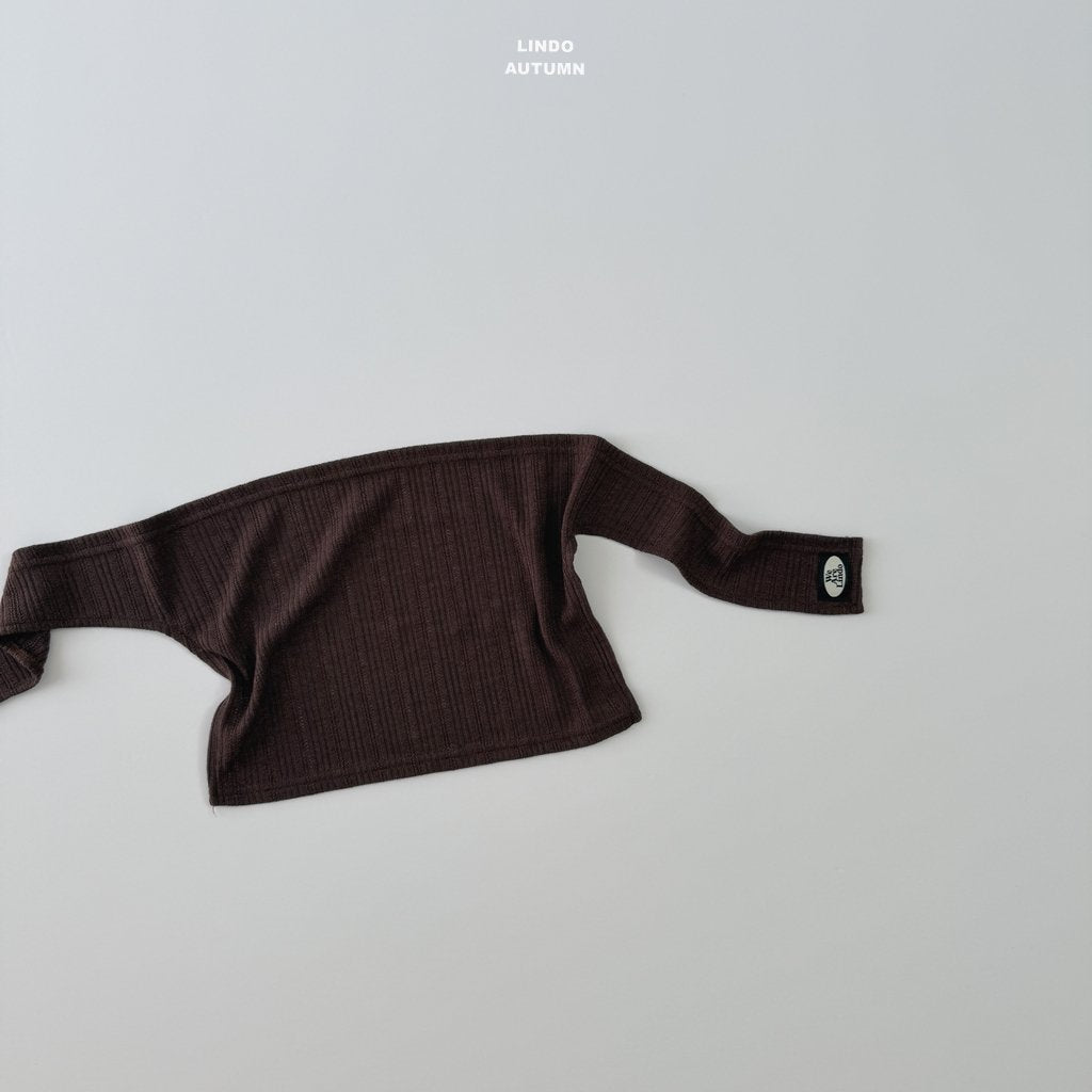 ［LINDO］Rib tie shawl cardigan