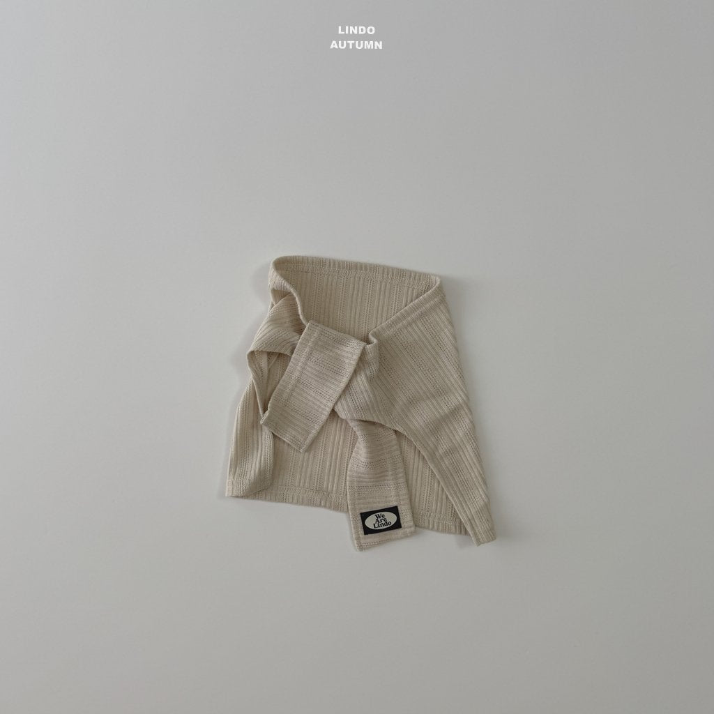 ［LINDO］Rib tie shawl cardigan
