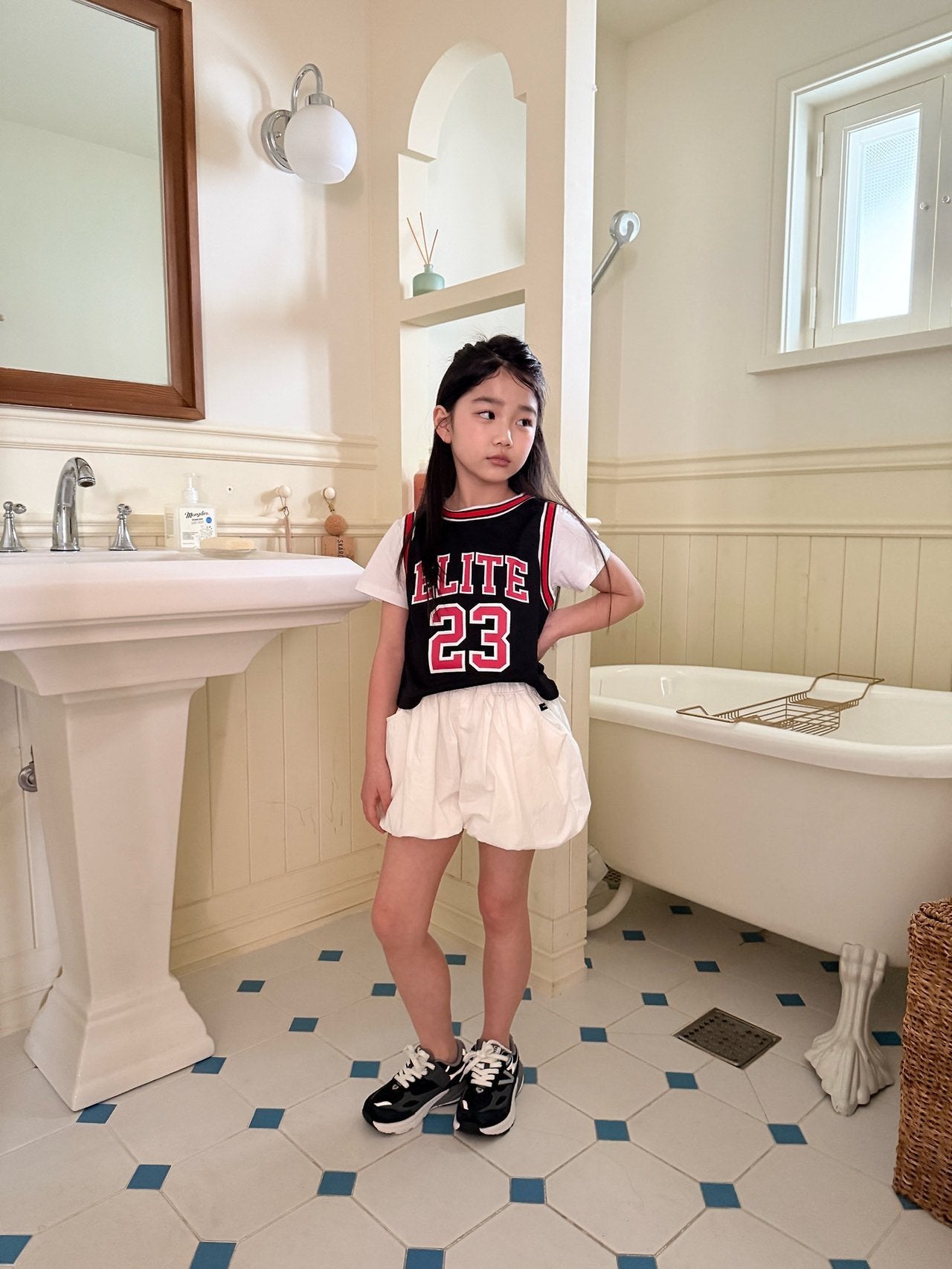 ［comma］23 mesh sleeveless tops