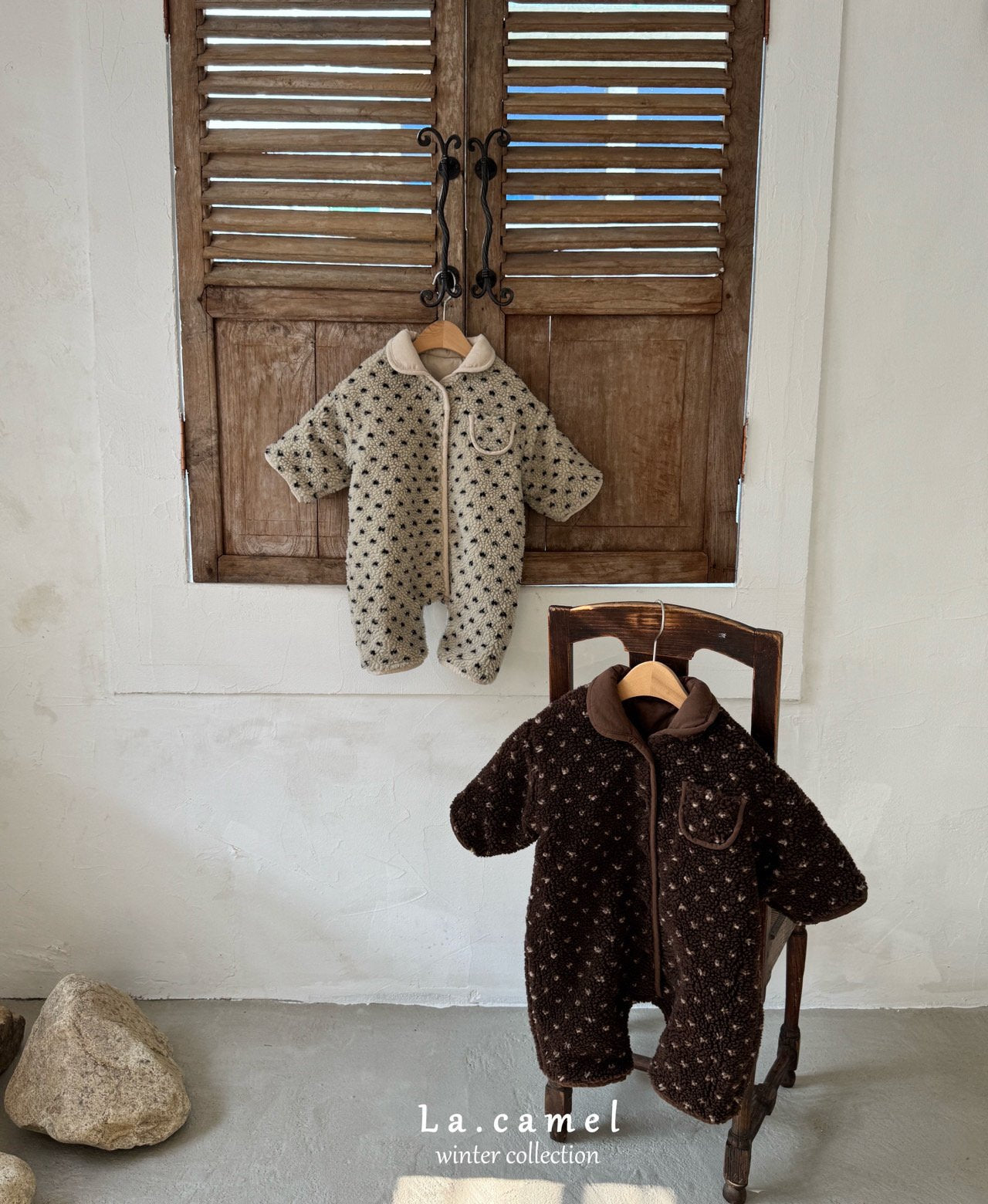 ［La.camel］Brownie  reversible padding suit