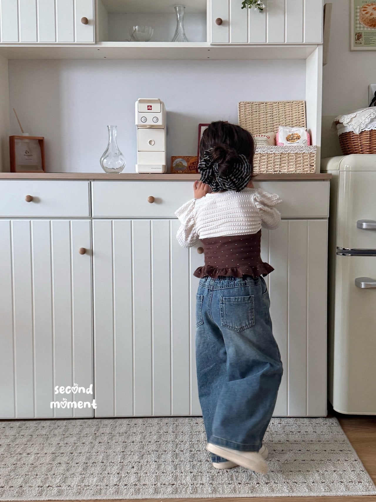 ［second moment］Sugar dot halter neck tops