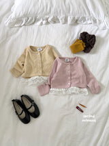 ［second moment］Smoodie cardigan & camisole set