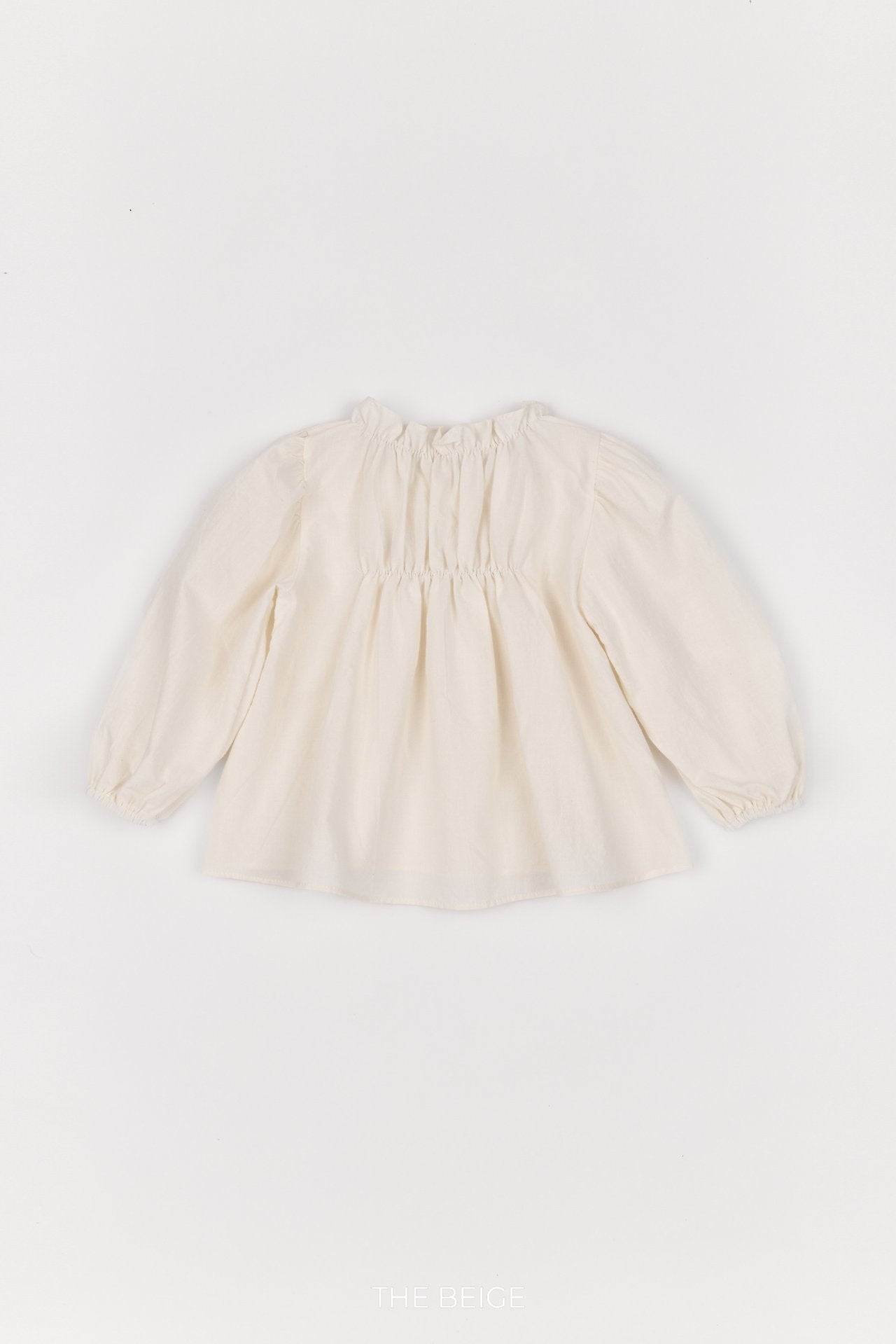［The beige］Shirring Blouse