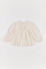 ［The beige］Shirring Blouse