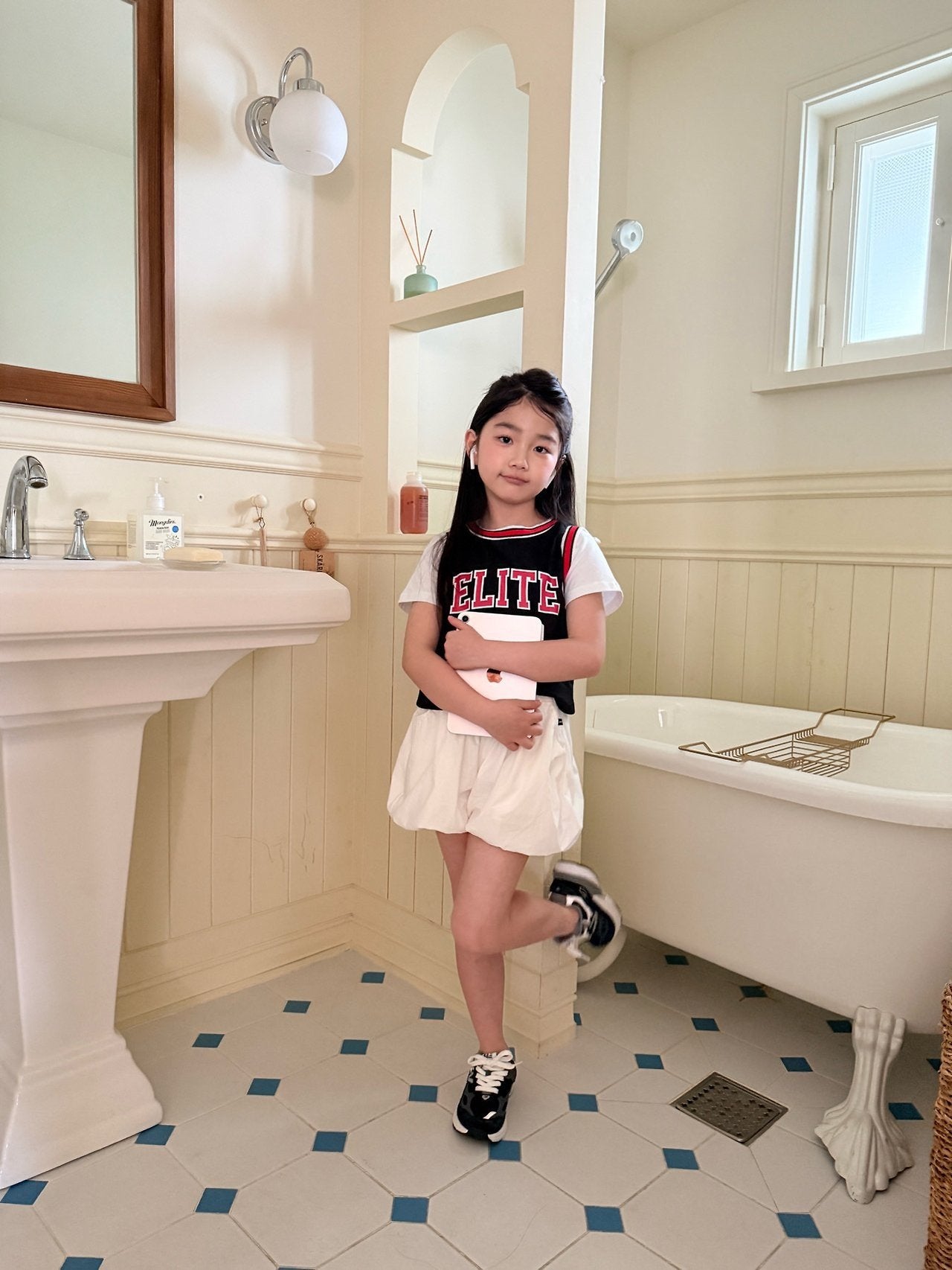 ［comma］23 mesh sleeveless tops