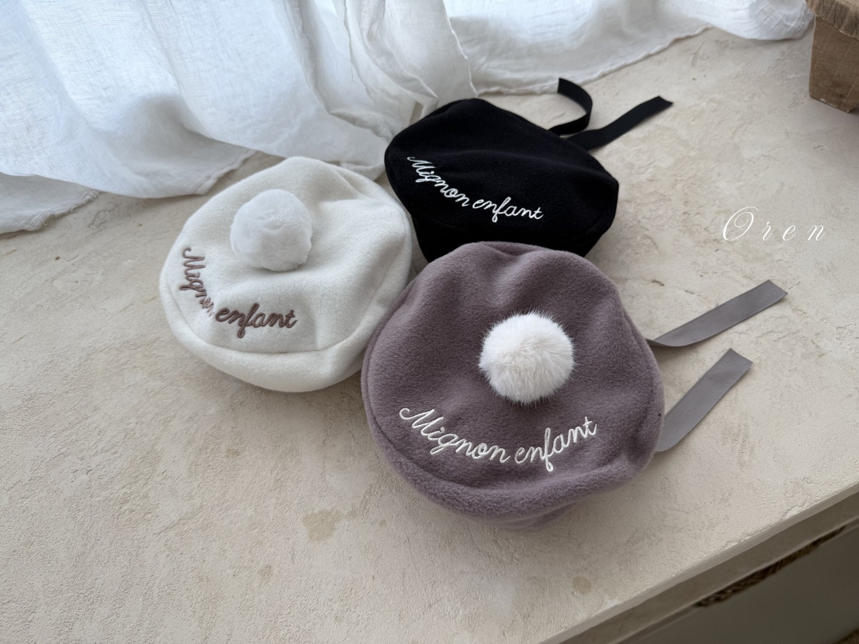 ［OREN］Noel fleece beret