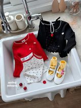 ［second moment］Cherry cardigan & camisole set