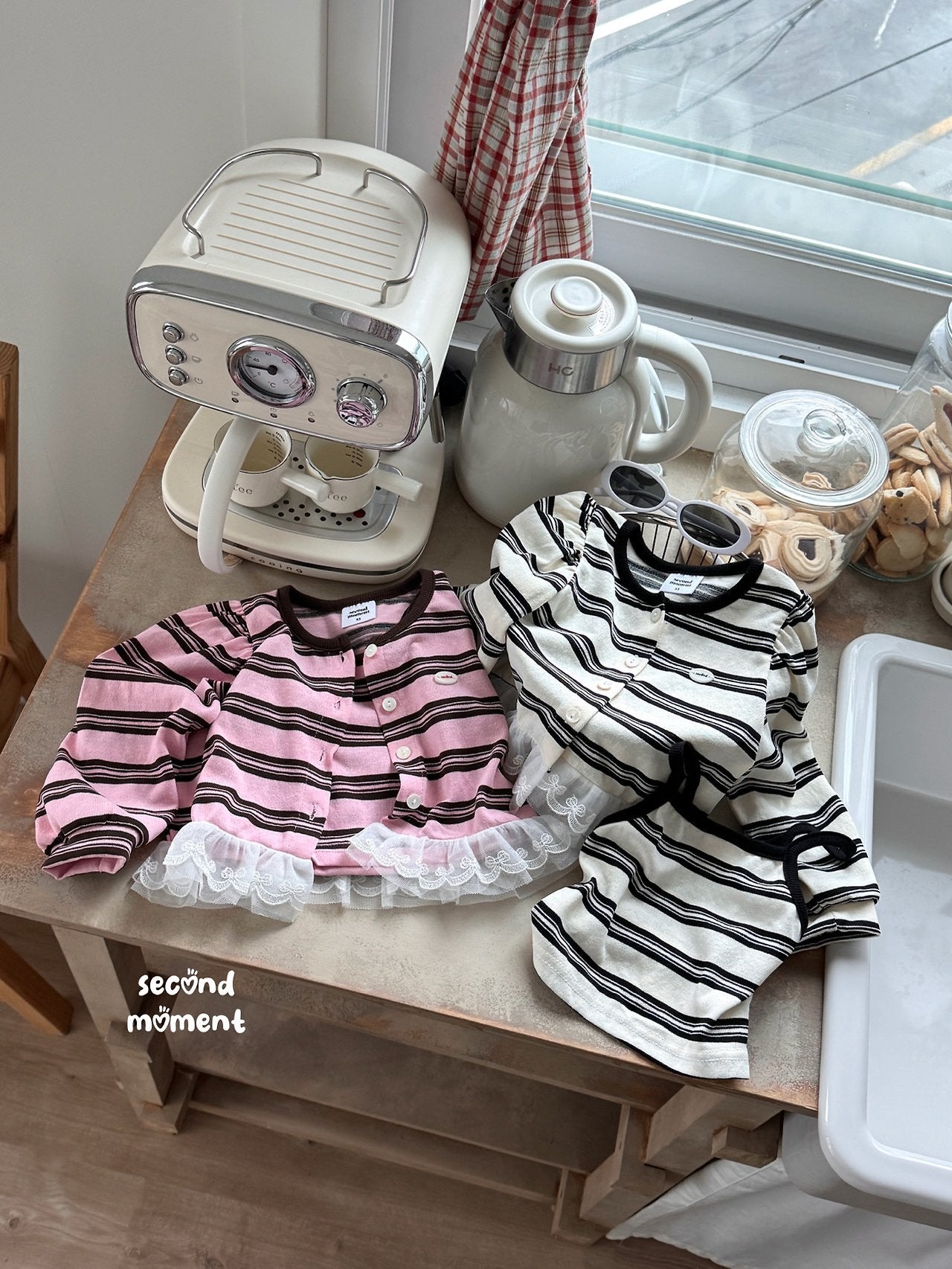 ［second moment］Blooming cardigan set