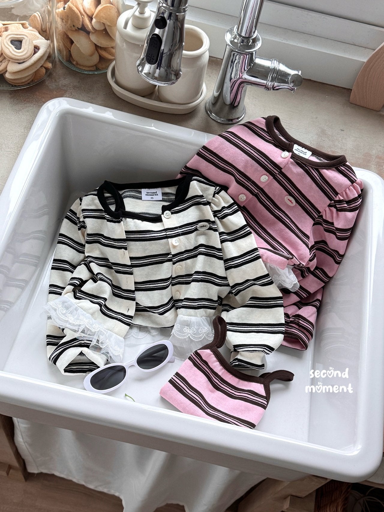 ［second moment］Blooming cardigan set