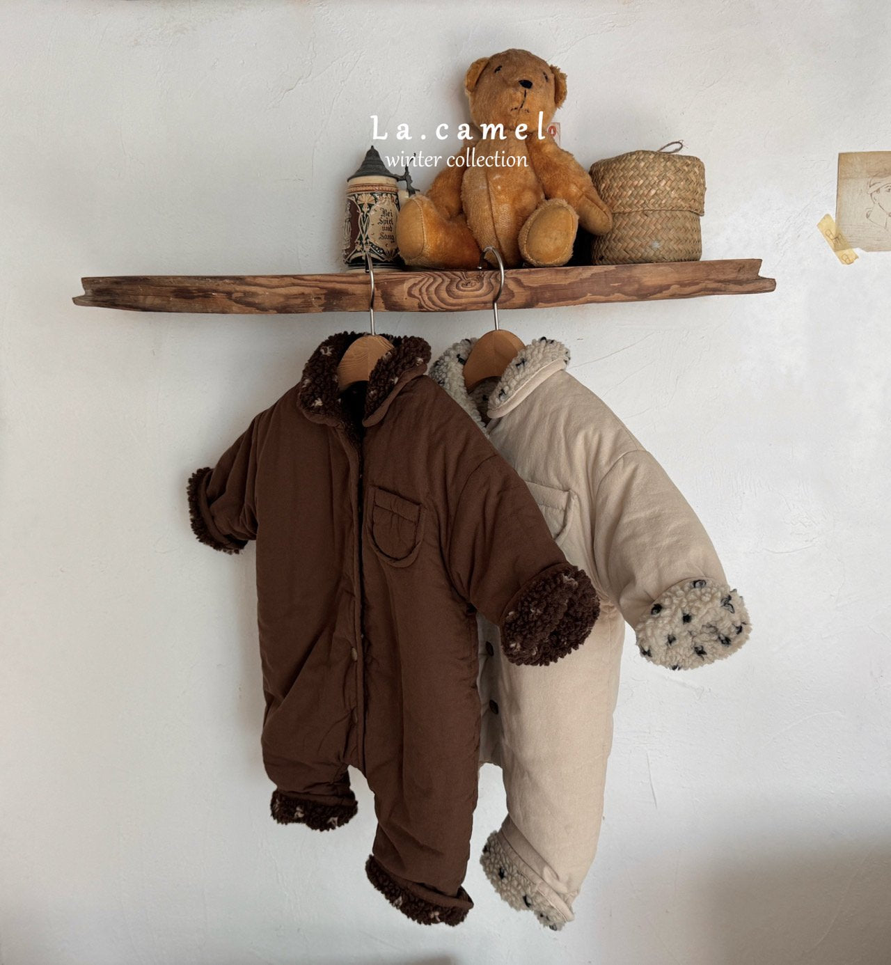 ［La.camel］Brownie  reversible padding suit