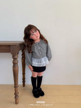 ［BANANAJ］Bell check blouse