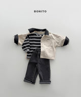 ［Bonito］Leather collar jacket