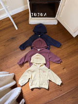 ［jujua］Waffle hood jacket