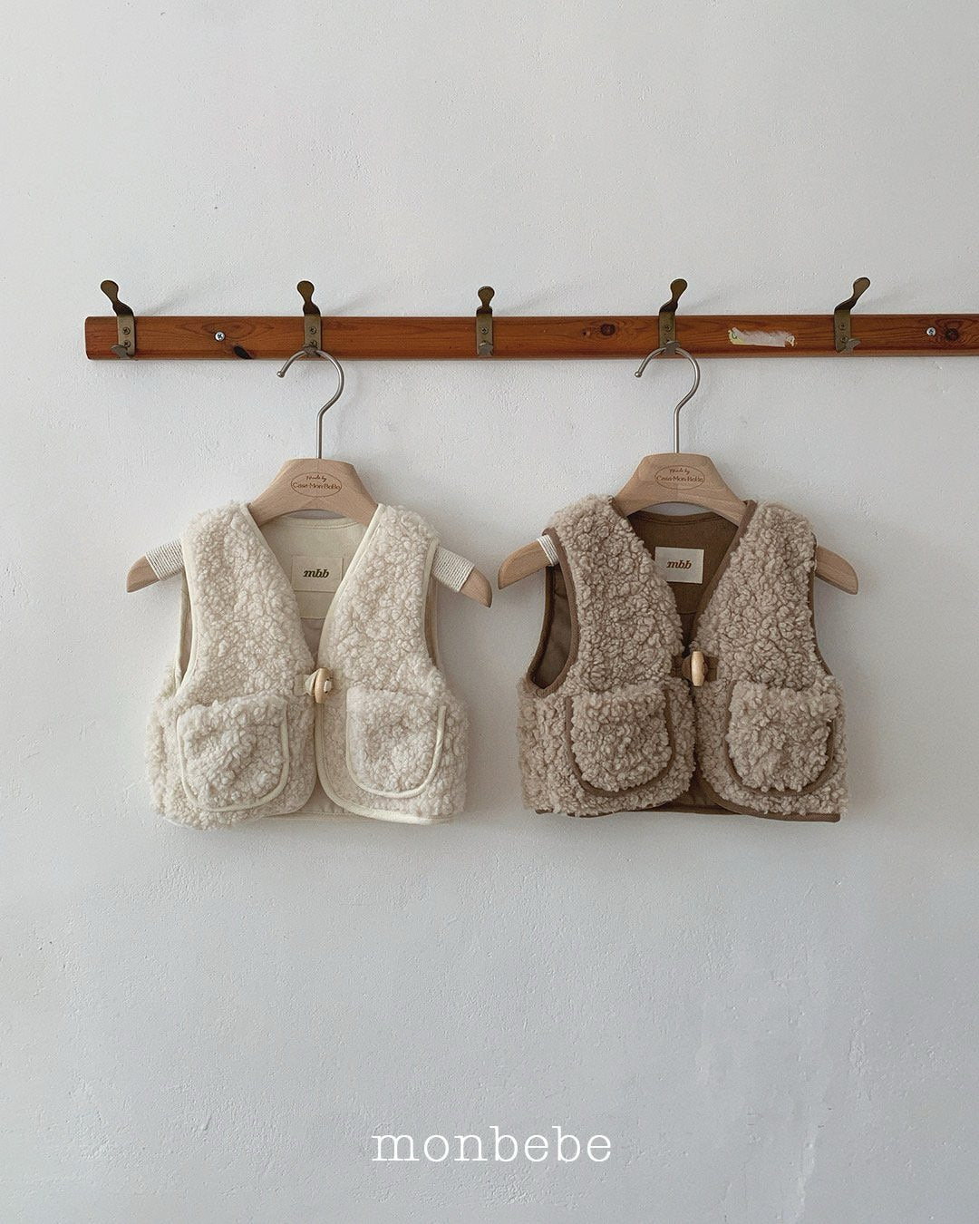 [monbebe] Boa toggle vest