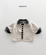 ［Bonito］Leather collar jacket
