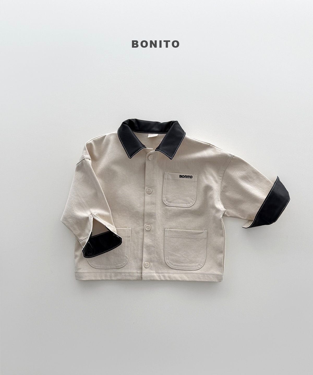 ［Bonito］Leather collar jacket