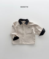 ［Bonito］Leather collar jacket
