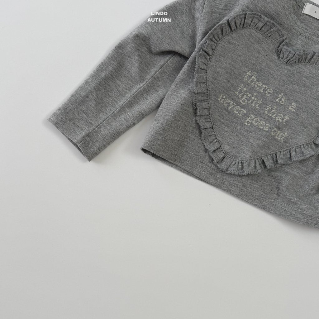 ［LINDO］Heart frill tee