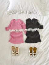 ［second moment］Coco frill stripe set up