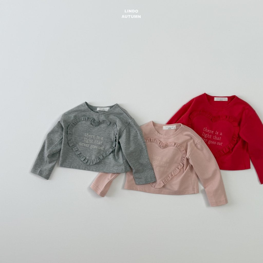 ［LINDO］Heart frill tee