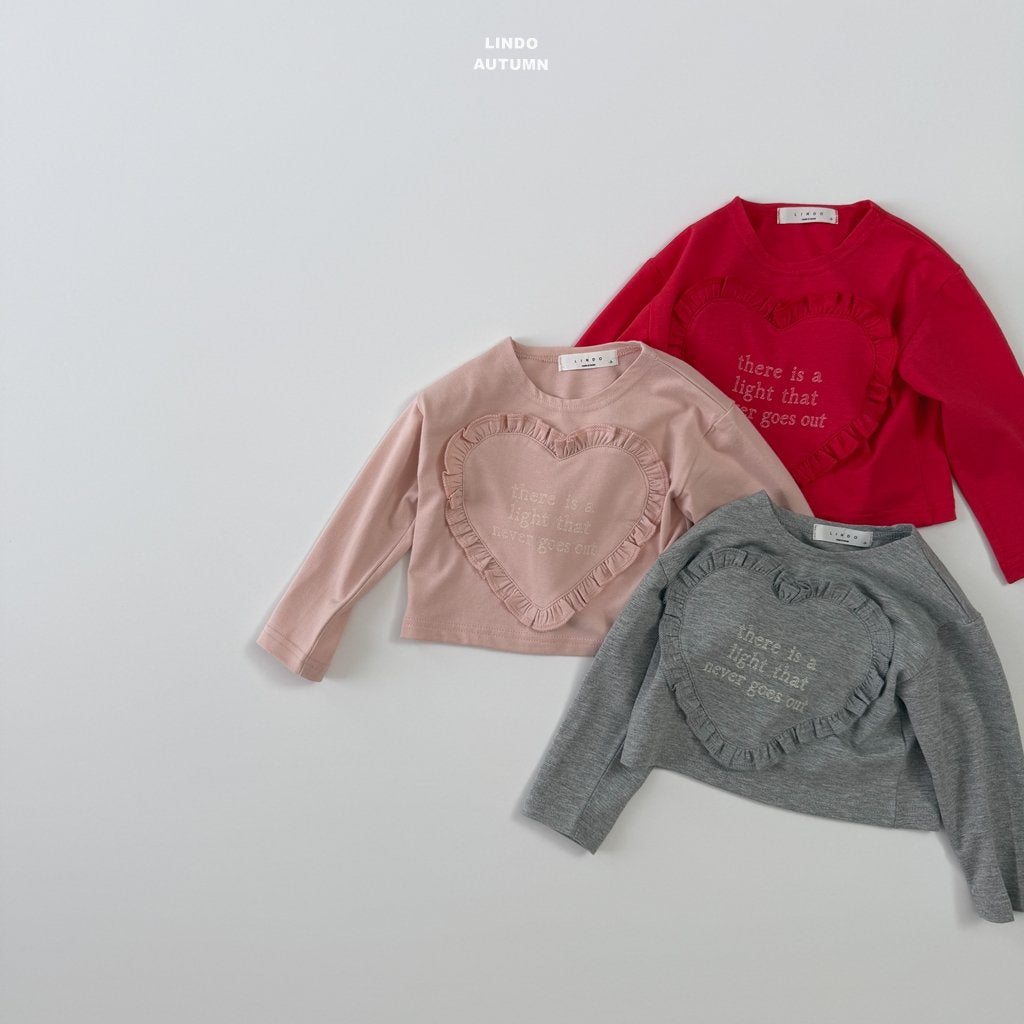 ［LINDO］Heart frill tee