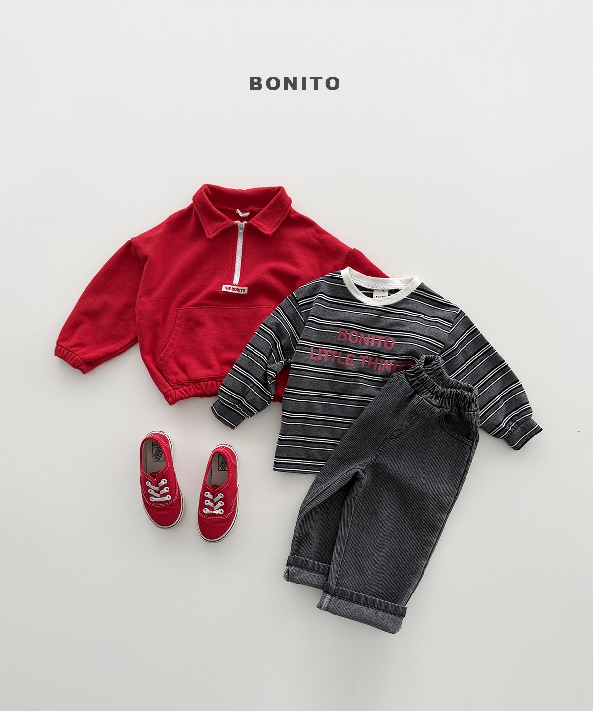 ［Bonito］Little things stripe tee